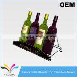 4 Bottles Metal Countertop Wine Display Holder for Beverage Stores thumbnail-2