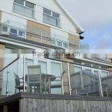 Stainless Steel Side Mount Railing Post Glass Deck Railing Systems thumbnail-3