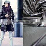 Factory Wholesales 2014 New Design Shiny pu Waterproof Nylon Taffeta Fabric for Garment Lining, Suit,down Jacket and Proof Coat