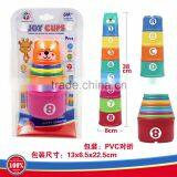 New Arrival Plastic Folding Cup,Baby Educational Toy Stacking Cup and Nesting Toy Folding Cups, Stack up Cups Toy Cup thumbnail-2