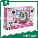 CORRUGATED GIFT LCD TELEVISION BIN