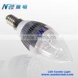 Silver Color Candle Light Bulbs Tea Light Candle Shade Indoor 3w Led Candle Light Charger