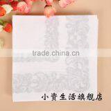 Light Grey Traditional Ethnic Style Pattern Food-grade Printed Tissue Paper Napkin for the Wedding,Event Decoration