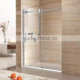 stainless steel door design hanging rollers 10mm glass shower door D31A