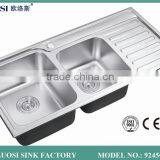 Latest Silver 304 Stainless Steel Kitchen Sink 9245CL thumbnail-1