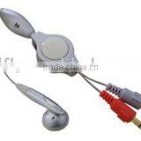 Retractable Earphone/stereo Earphone/mp3/mp4 Earphone PW-012 (GF-PW-012) thumbnail-1