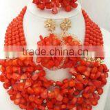 Coral Beads Jewelry Designs African Beads Jewelry Set Bridal Jewelry Set thumbnail-5