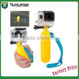 Best selling plastic yellow bobber float hand grip , go pro accessories floating