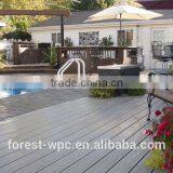 Interlocking Composite Deck Tiles Non-slip Black Wood Composite Deck Board