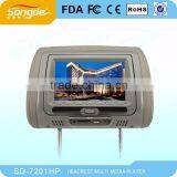 Easy Install 12V Car Headrest LCD Monitor With USB SD Quality Choice thumbnail-6