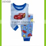 baby blue pyjamas children 100% cotton pijamas hot sell 2015 kids car styling sleeping wear boys cars printed pajamas sets