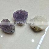 High Quality Lovely Crystal Mini Hedgehog Figurine Cluster For Sale
