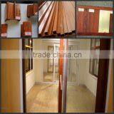 Wood Grain Surface Finishing Aluminum Profile / Enduring Wood Grain Finish Aluminum Tube , Aluminium Wood Grain Finish thumbnail-3