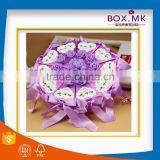 2016 Custom Fashion Design High Quality Newest Pink Paper Wedding Favor Box thumbnail-3