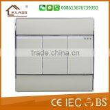 British Standard Type Factory Suppiler Electric Wall 3 Gang 2 Way Switch With CE Certification