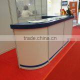 Hot Sale Modern Circle Cashier Counter Modern Circle Desks, Solid Surface Countertop