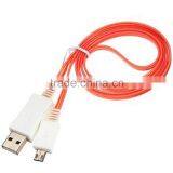 Multi-function Retractable Micro Led Usb Cable