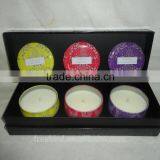 Five Colors Tin Candles Set In Luxury Gift Box for Christmas thumbnail-3
