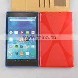 New Products Flexible Silicone Gel Tpu X Line Back Cover Case for Amazon Kindle Fire HD 8 Inch China Price