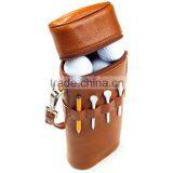 Leather Golf Ball Carrying Holder Storage Bag New Items in China Market thumbnail-5