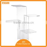 High quality factory wholesale assemble product riser acrylic cosmetic display stand