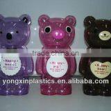 Hot Selling Top Quality Fashion Plastic Bear Money Saving Box