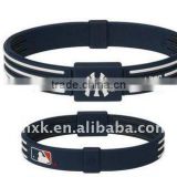 baseball sport silicone bracelet