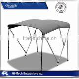 Grey Bimini Top 3-Bow Boat Canopy Cover With Support Poles thumbnail-1