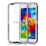 Soft Tpu Armor Cover for Samsung Galaxy s5 Transparent Tpu pc Frame Case Cover thumbnail-6