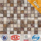 JY-Mx-GS06 Foshan premium mosaics glass mix marble mosaic tile garden decoration mosaic