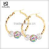 Sskalen Gold Earring Diamond Jewellery Wholesale Supply From China thumbnail-2