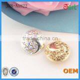 Hot Sales Popular Customized Alloy Rhinestone Buttons With Crystal for Jeans T-shirt Decoration