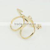 Fashion Jewelry Boat Anchor Dual Silver Ring thumbnail-2