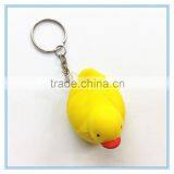 Promotional anti PU stress duck keychain