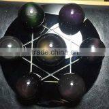 Natural Colorful Rainbow Obsidian Crystal Seven Star for Decoration thumbnail-1