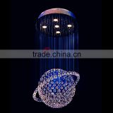 High quality remote control side glow fiber optic crystal ball lamp