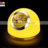 Led Mood Lamp Light With Digital Alarm Clock Lava Lamp 7 Color Chaning Night Light Touch Led Desk Table Lamp thumbnail-4