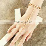Saudi India Wedding Bridal Gold Chain Bracelet Rings thumbnail-2