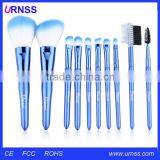 Custom Eco Friendly Designer Different Kinds of Blue Makeup Brushes thumbnail-1