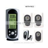Professional Digital Weather Station With RCC radio control clock 4 Transmitters