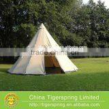 5m Canvas Camping Teepee Tent Waterproof Family Glamping Tent thumbnail-1