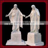 Hand Made White Marble Jesus Statue thumbnail-5