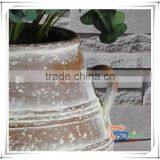 Popular Fiberglass Oval Shaped Rustic Garden Pots thumbnail-4