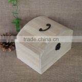 FSC Unfinished Lightweight Recyclable Feature Wood Toy Box With Handle thumbnail-2