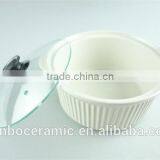 Small Cheap Ceramic Pots/ Soup Tureen Pot With Glass Lid & Handles Ceramic Stoneware thumbnail-5
