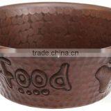 Copper Food Serving Bowl For Pets thumbnail-1