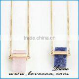 Fashion Design Simple Gold Chain Necklace Gemstone Chain Necklace thumbnail-1