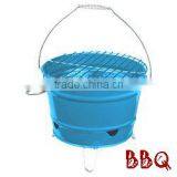 Outdoor BBQ Portable Barbecue Bucket Festival Camping Grill thumbnail-3