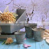 Large Matt Old Look Metal Flower Bucket Garden Metal Flower Displayer_Party Beer Bucket thumbnail-2