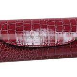 Womens Envelope Evening Patent Croc Skin Embossed Party Clutch thumbnail-4